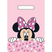 Plastic Minnie Mouse Party Loot Bags (Pk 8)