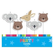 Australian Animals Party Cake Candles (Pk 5)