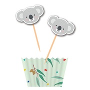Australiana Koala Cases & Toppers Cupcake Kit (Pk 12)