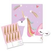Pin The Horn on The Unicorn Party Game