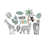 Jungle Party Wild Fun Cutouts Wall Decorations (Pk 12)