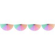 Pastel Pinks Paper Fan Garland Decoration (4m)