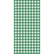 Green Gingham Paper Tablecover 137x274cm
