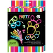 Glow Stick Mega Pack Assorted Colours & Items (Pk 34)