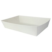 Eco Friendly White Food Trays 21x13cm Pk 8