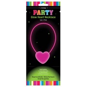 Pink Heart Glow Stick Party Necklace (Pk 1)