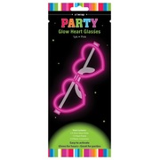 Pink Heart Shape Glow Stick Party Glasses (Pk 1)
