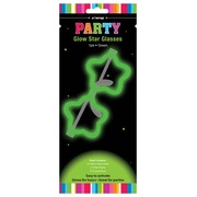 Green Star Shape Glow Stick Party Glasses (Pk 1)
