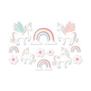 Unicorn Party Cutouts Wall Decorations Pk 12
