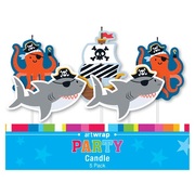 Pirate Ahoy Nautical Party Cake Candles (Pk 5)