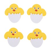 Easter EVA Chicks in Egg Stickers 6cm Pk 4 Craft Supplies