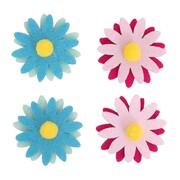 Easter Felt Flower Stickers Decorations 6cm Pk 4