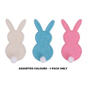 Easter Felt Bunny Motifs Decorations 6cm Pk 5 Assorted Colour