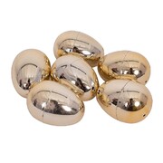 Easter Gold Fillable Eggs 6cm Pk 6