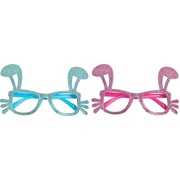 Child Kids Pink or Blue Novelty Easter Bunny Glasses (Pk 1)