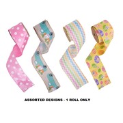 Easter Designs Wired Ribbon 5m Pk 1 Assorted