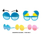 Easter Opening Egg with Chick Novelty Glasses Pk 1 Assorted