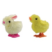 Happy Easter Bunny or Chick Wind Up Toy Party Favour (Pk 2)