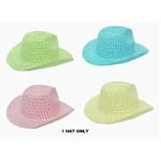 Assorted Colour Child Easter Cowboy Hat (Pk 1)