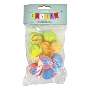Easter Foam Bead Hanging Egg Decorations (Pk 10)