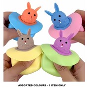 Easter Squishy Pop Up Bunny Hat Squeeze Toy Pk 1 Assorted Colours