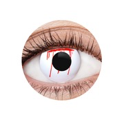 EyeFX White Slash Costume Contact Lenses & Case