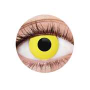 EyeFX Yellow Crow Costume Contact Lenses & Case