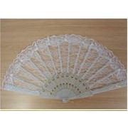 White Lace Fan (23cm) Pk 1