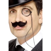 Costume Monocle and Moustache Set
