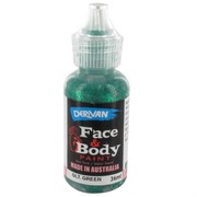 Green Glitter Face Paint - 36ml Pk 1 