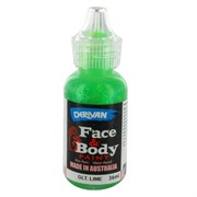 Lime Green Glitter Face Paint 36ml Pk 1 