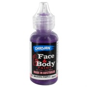 Majestic Purple Glitter Face Paint 36ml Pk 1 