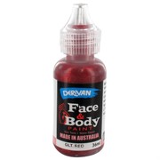 Red Glitter Face Paint 36ml Pk 1 