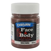 Brown Face Paint 40ml Pk 1 