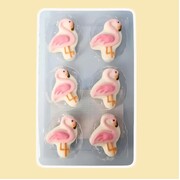 Flamingo Edible Icing Sugar Cake Decorations 6 Pack | Gluten Free