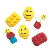 Lego Edible Icing Decoration (Pk 6)