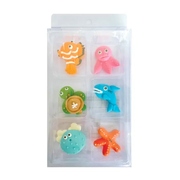 Edible Icing Decorations Large Sea Animals Pk 6