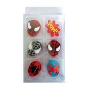 Spiderman Edible Icing Decoration (Pk 6)