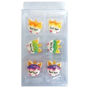 Unicorn Faces Edible Icing Decoration (Pk 6)