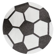 Ginger Ray Soccer Football Shaped Lunch Napkins (Pk 16)