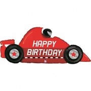 Red Racing Car Supershape Foil Balloon (56in, 142cm)