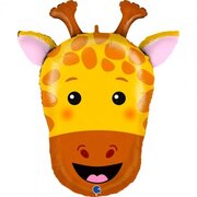 Animal Giraffe Head Supershape Foil Balloon (24in-61cm)