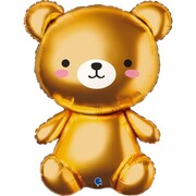 Cute Brown Bear Supershape Foil Balloon 66cm