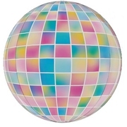 Disco Ball Globe Foil Balloon (15in, 38cm) Pk 1
