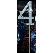 Diamante Number Numeral 4 Cake Topper 7.5cm