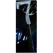 Diamante Number Numeral 7 Cake Topper 7.5cm