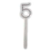 Number 5 Diamante Cake Topper Decoration (5cm) Pk 1
