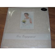 Cream Rose Patterned Engagement Album Pk 1