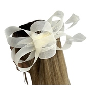 Cream Fascinator Stella Hair Clip Melbourne Cup