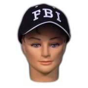 Black FBI Baseball Cap Hat